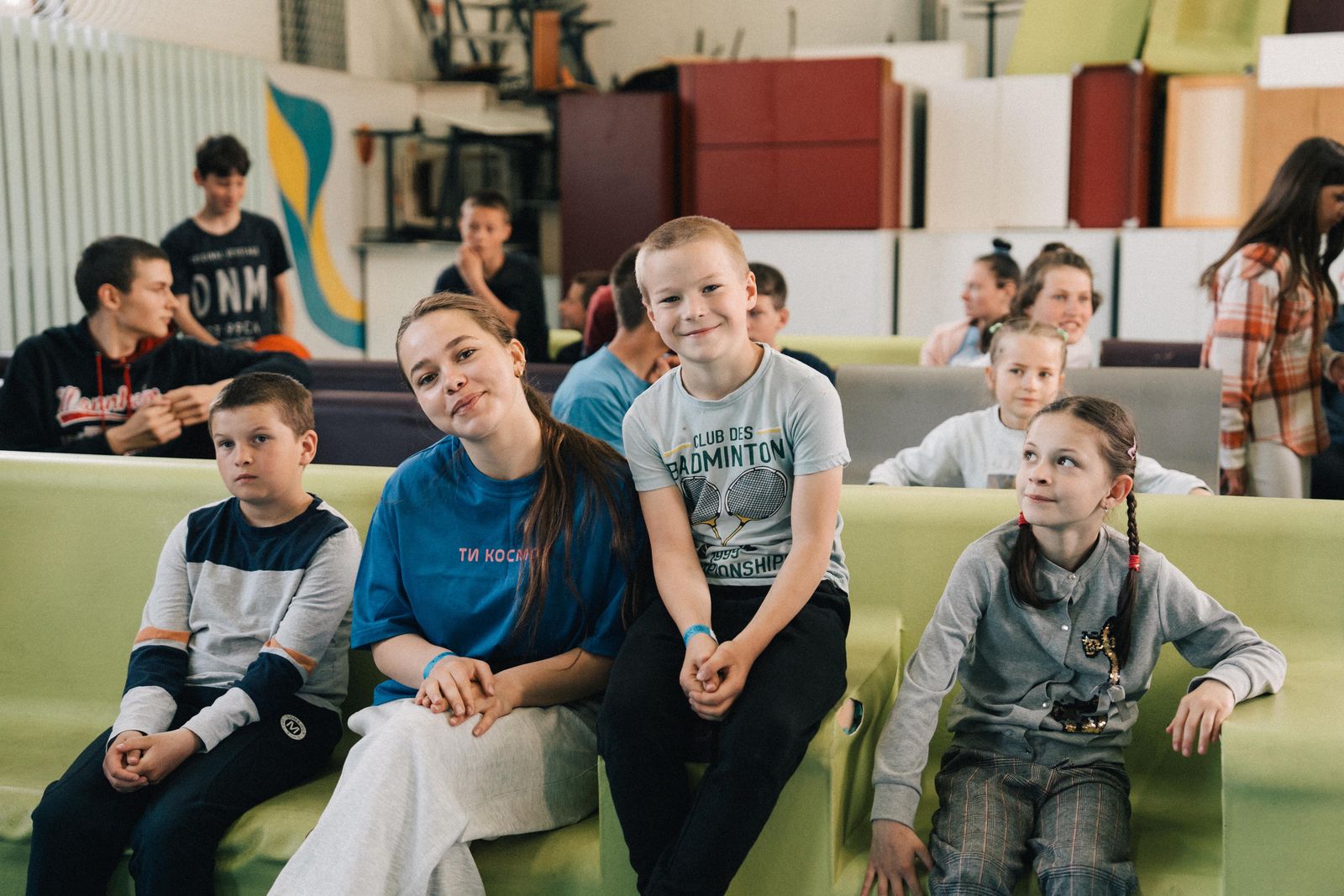 Campers and counselors during the Zabolottya camp session